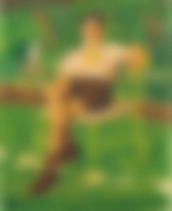 Portrait of a seated child in a garden (preview)