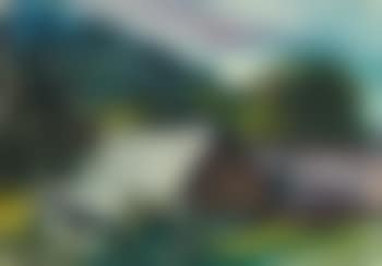 Bauernhaus in hügeliger Landschaft (preview)