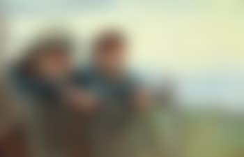 Two fishermen looking out over the sea at Skagen beach (preview)