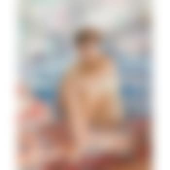 Femme Nu Assise Sur La Plage (preview)