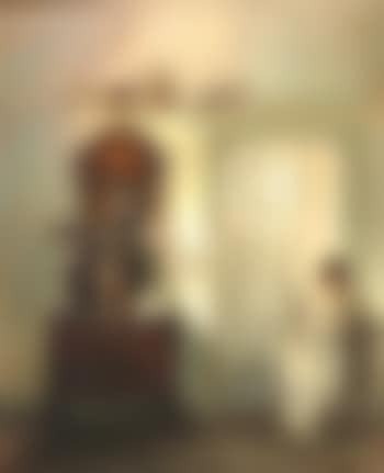 Interior with the artist's wife sitting in the doorway (preview)