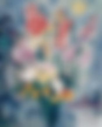 Paar mit großem Blumenstrauß (preview)