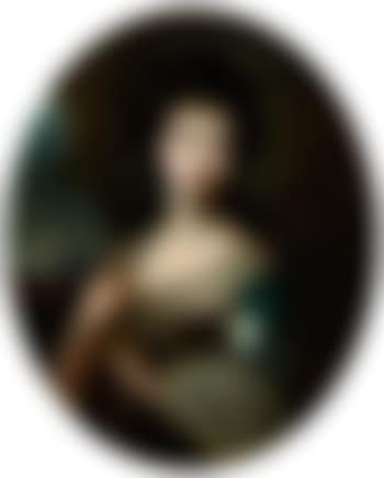 Portrat einenr jungen Dame in blauem Kleid (preview)
