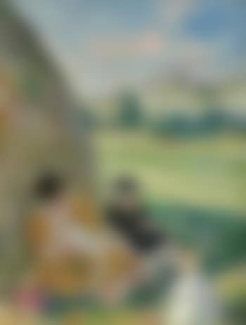 Femmes et enfants à la campagne, aux Andelys (preview)
