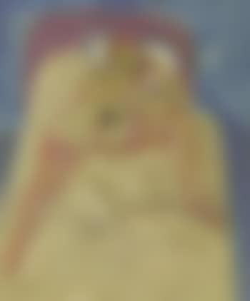 Reclining nude on a bed (preview)