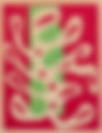Algue blanche sur fond rouge (preview)
