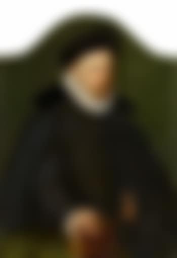Portrait of a Man in a Black Beret and White Ruff (preview)