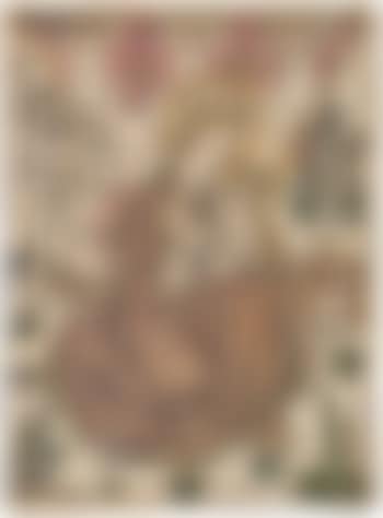 Die Madonna mit dem Kind, einem Engel und Blumen (preview)