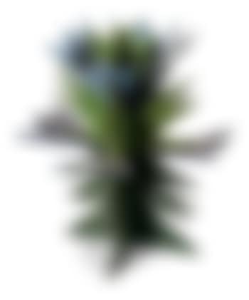 Fiore futurista verde e blu (preview)