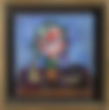 Bouquet sur fond bleu (preview)