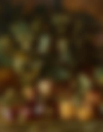Still life with peaches, plums and hazel nuts (preview)