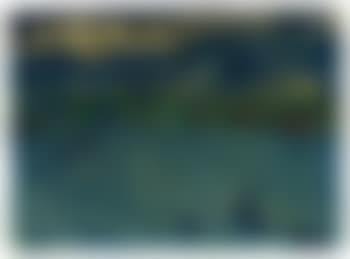See mit Boot vor einer Landschaft (preview)
