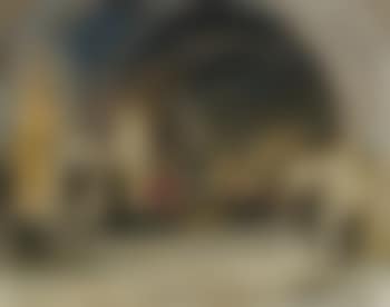 Interior of the church of Assisi (preview)