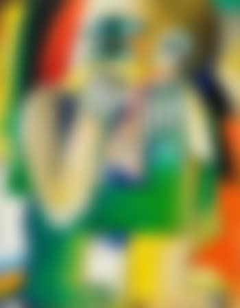 Maskierte Figur (sich wendend) mit Vogel (preview)