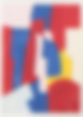 Composition in Blue, Red and Pink (preview)