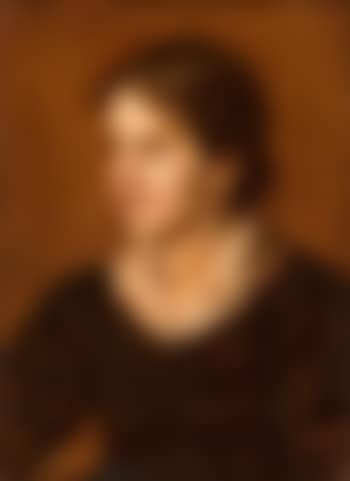 Portrait eines jungen Dirndls mit geblümtem Schultertuch (preview)