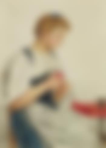 Junge Frau an der Garnwinde (preview)