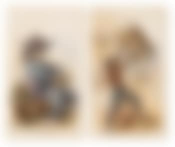 A full set of 12 cards from his Life in Camp, Part 2 series (preview)
