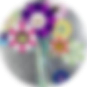 Purple Flowers in a Bouquet (1); Even the Digital Realm Has Flowers to Offer (2) (preview)