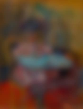 Portrait of a Little Girl in a Blue Hat (preview)