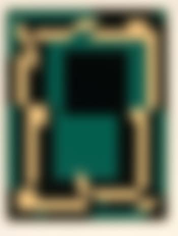 Hokkai, composition en noir et vert (preview)