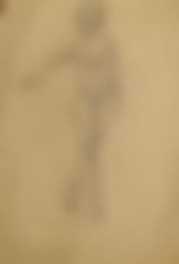 Sketch of a female nude; sketch of a female nude with dogs (preview)