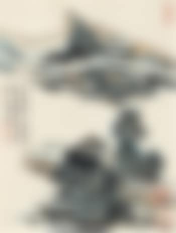 Pavilion beside a river and pine tree (preview)