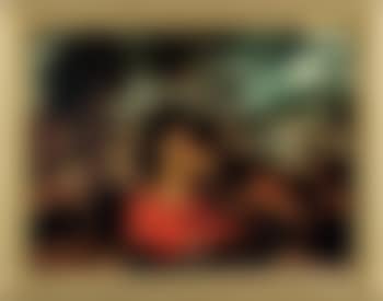 Madonna con Bambino nello sfondo un paesaggio , (preview)