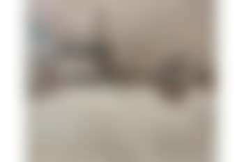 A Northern street scene in winter with trams and figures (preview)