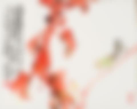 Mantis on Red Leaves (preview)