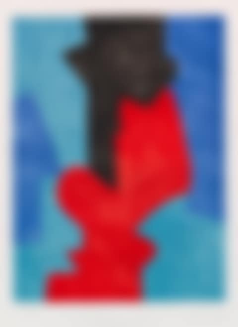 Composition bleue, rouge et noire (preview)