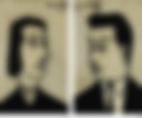 PORTRAIT DE COLETTE DUHAMEL (I) & PORTRAIT DE JACQUES DUHAMEL (II) (A PAIR) (preview)