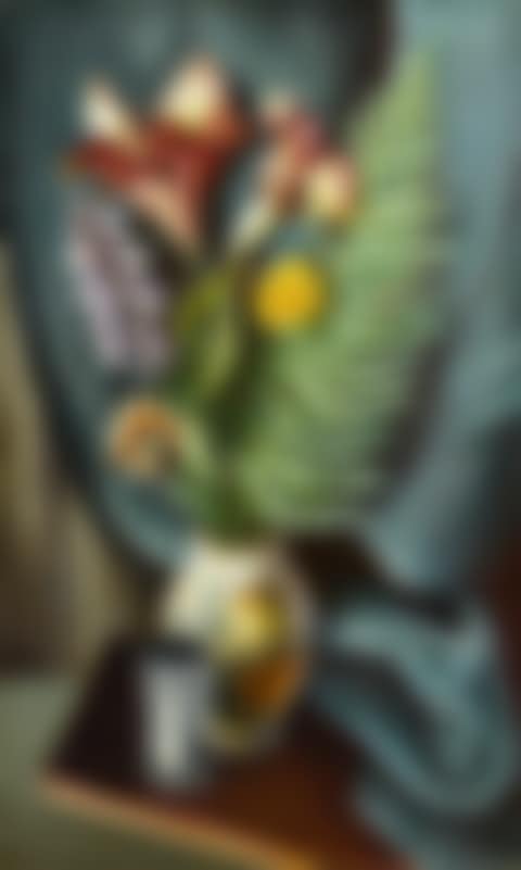 STILL LIFE WITH LILIES AND FERNS (preview)