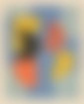 Composition bleu rouge jaune (preview)