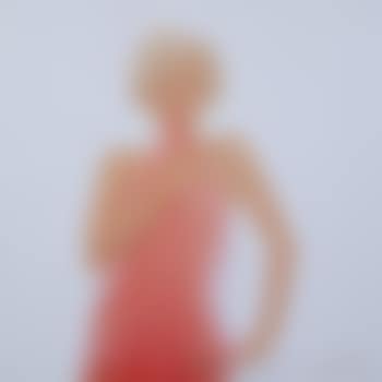 Marilyn Monroe with a pink scarf in her teeth (preview)