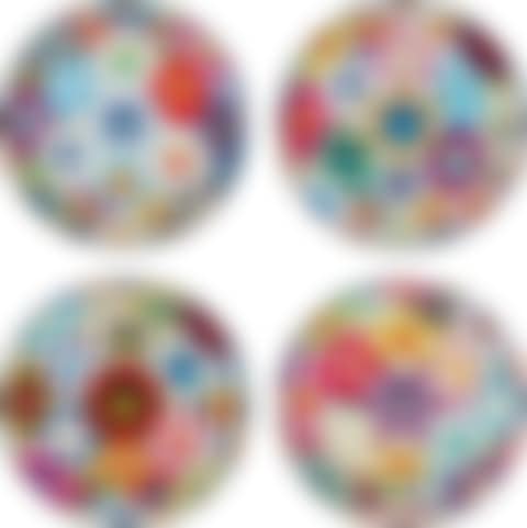 Flower Ball (3-D) Sequoia semperivens; Flower Ball (3-D) Autumn 2004; Flower Ball (Lots of Colors); and Flowerball sexual Violet No.1 (3D) (preview)