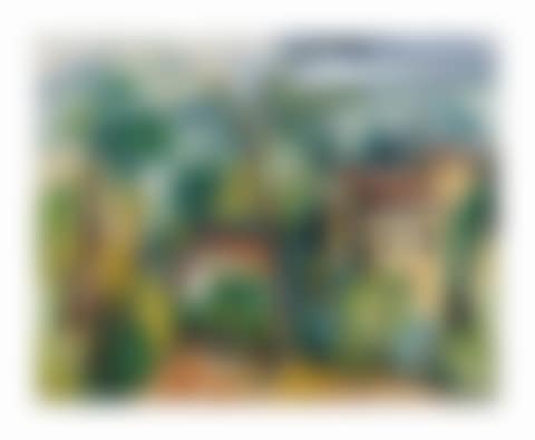 Paysage aux toits rouges (preview)