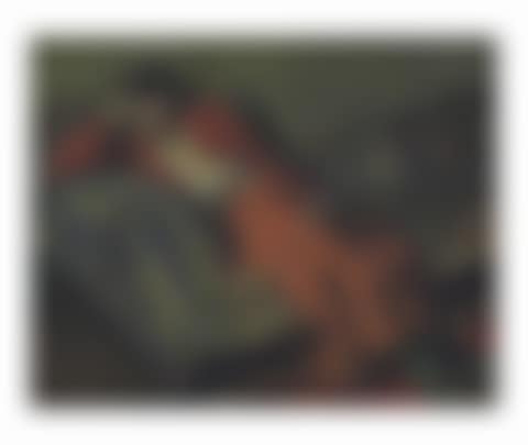Woman in Red against Green (preview)