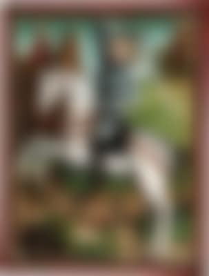 Saint George and the Dragon; and Saint Martin of Tours Dividing his Cloak for a Beggar (preview)