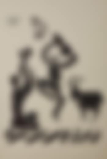 Mask-Flautist; Dancer; Peace Dove And Billy Goat (preview)