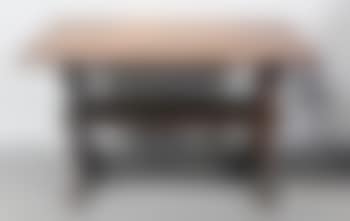Craftsman oak trestle table , (preview)