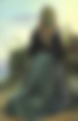 Young girl kneeling on the beach. A study for "Fiskerpiger, der en Sommeraften ere samlede paa Sladrebakken" (Fishermen's daughters gathered a summer evening at Sladrebakken) (preview)