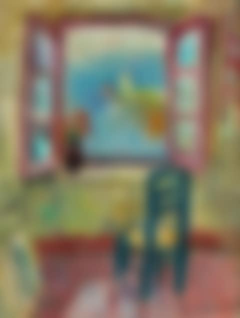 FENÊTRE DE L'ATELIER OUVERTE SUR LE PORT DE ST TROPEZ (preview)