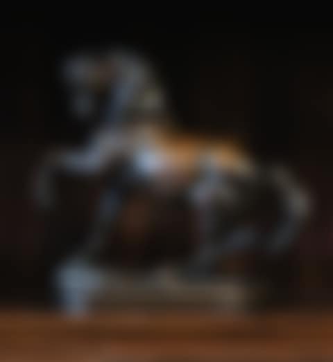CHEVAL TURC, ANTÉRIEUR GAUCHE LEVÉ, TERRASSE OVALE (preview)