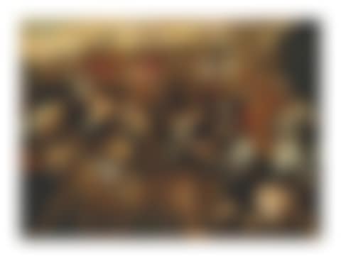 The Battle between the Israelites and the Amalekites overlooked by Moses, his arms held aloft by Aaron and Hur (preview)