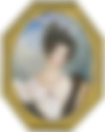 Junge Dame mit Perlencollier und hochgestecktem Haar (preview)
