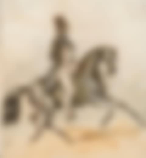 PRESUMED PORTRAIT OF THE COMTE D'ORSAY RIDING A HORSE (preview)