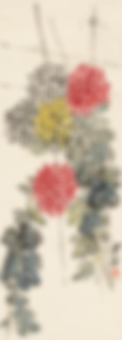 CHRYSANTHEMUMS AND DRAGONFLY (preview)