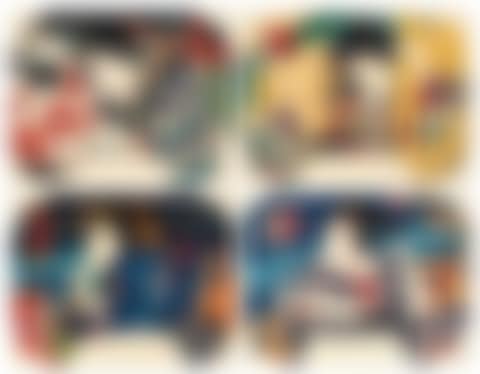 Uchiwa-e of actors and beauties (preview)