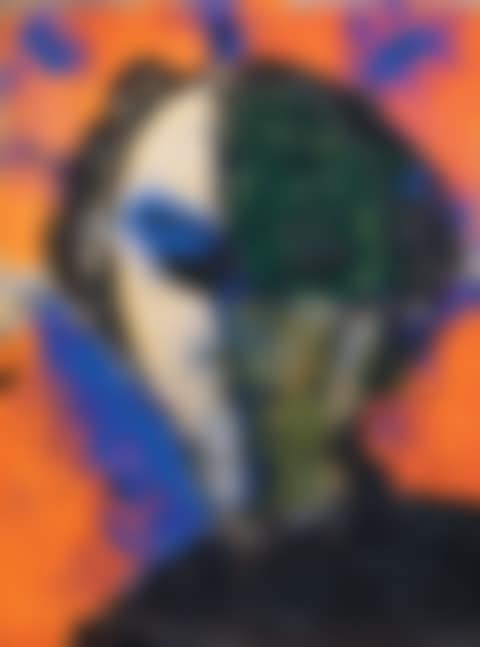 RETRATO CON FONDO NARANJA (preview)